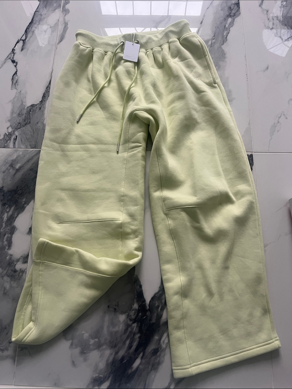 hazel Light Lime Drawstring Jogger Pants